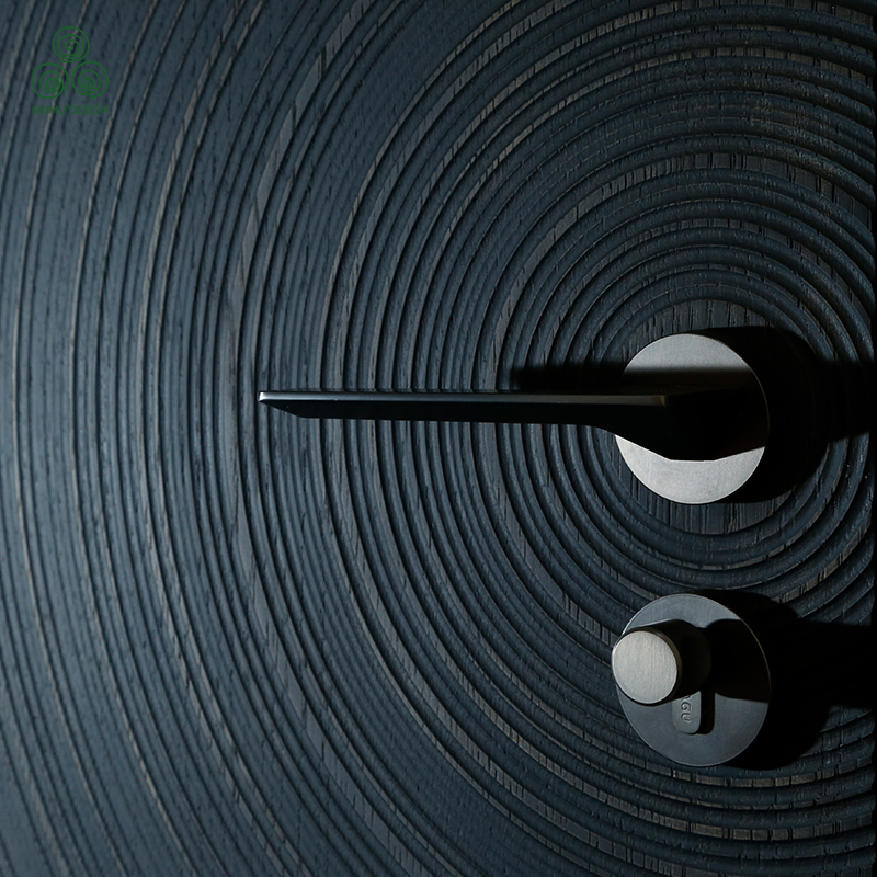 Durable Safe Resistant Solid Wood Front Entrance Door for Family Door Panel