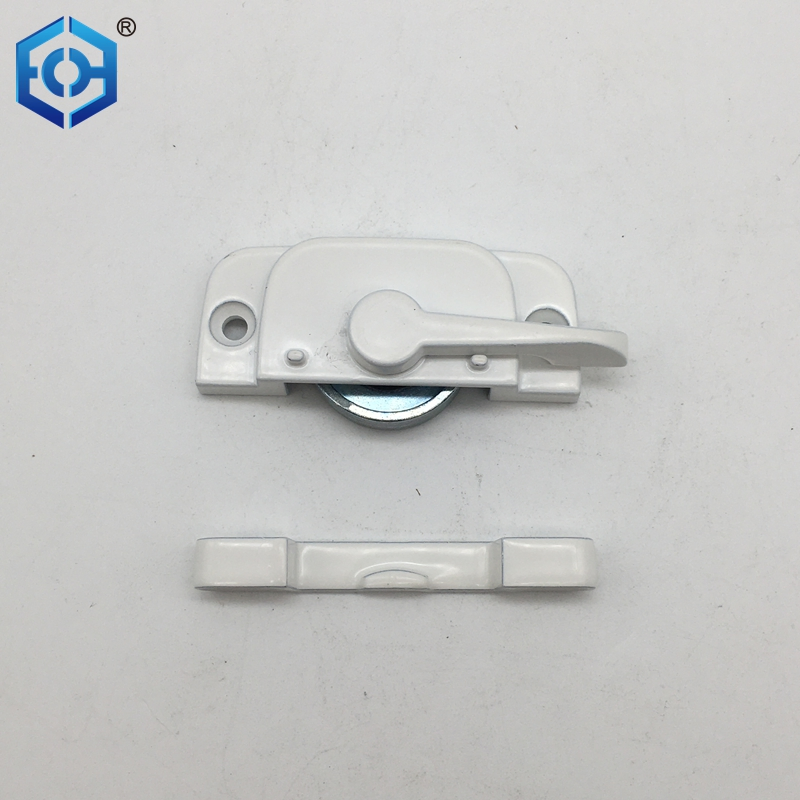 American Zinc Alloy Push-Pull Square Handle Crescent Sliding Door and Window Lock