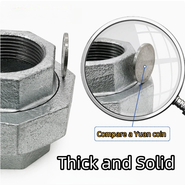 Hot Selling Gi Pipe Fittings Hot DIP Galvanized Thread 1'' Union