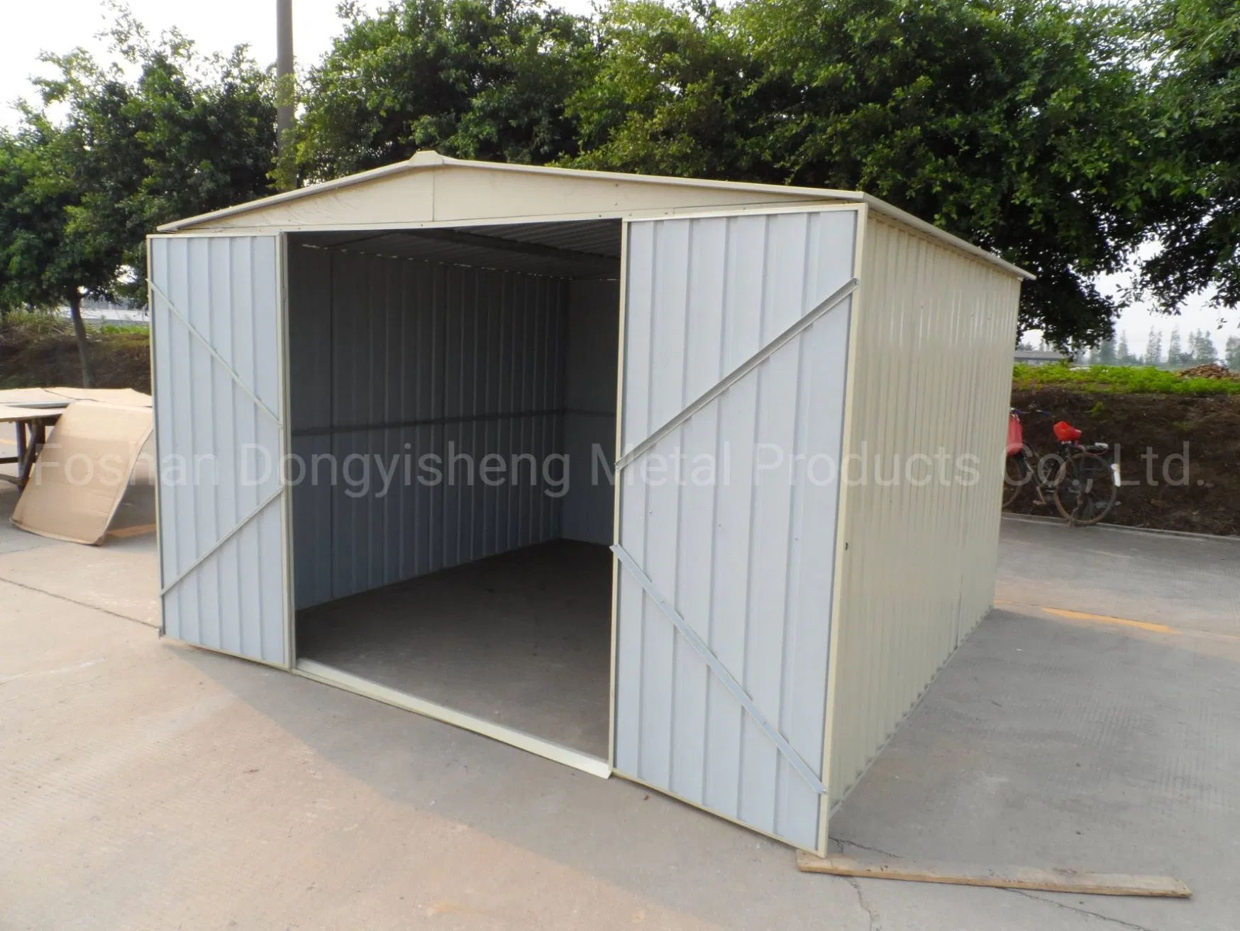 Cream Color Storge Shed Garden Tool Garden Furniture Metal Shed Rdsa3650-C2
