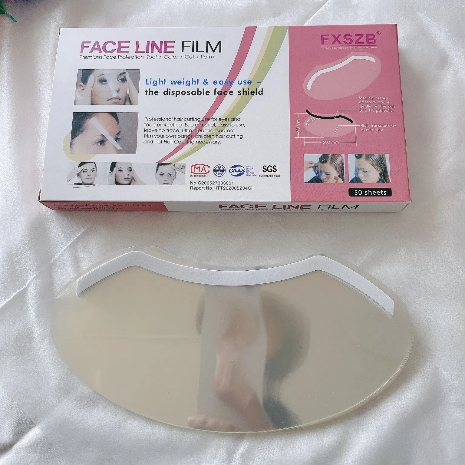 Transparent Hair Cutting Tool Disposable Face Shields Visors