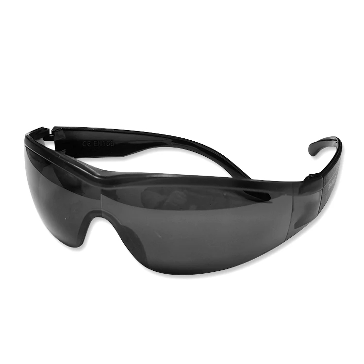 Anti UV Approved Black Tinted Goggles Safety Clear Glasses for Eye Protection