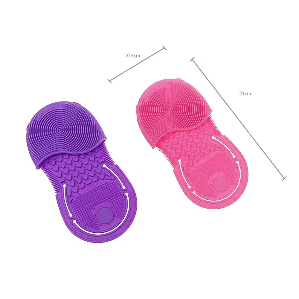 Makeup Brush Cleaner Pad Double Sided Silicone Cosmetics Brush Pad