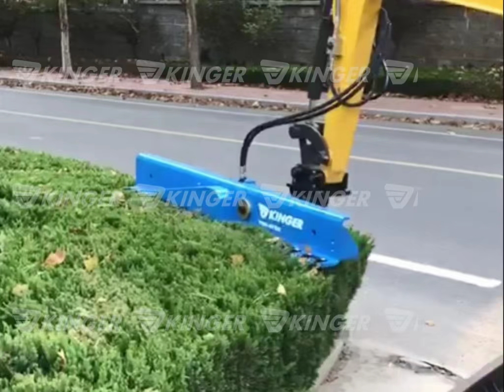 Kinger High Efficiency Long Extension Bar Garden Tool Roadside Plant Loader Excavator Tractor Attach Long Reach Greeb Hedge Machine