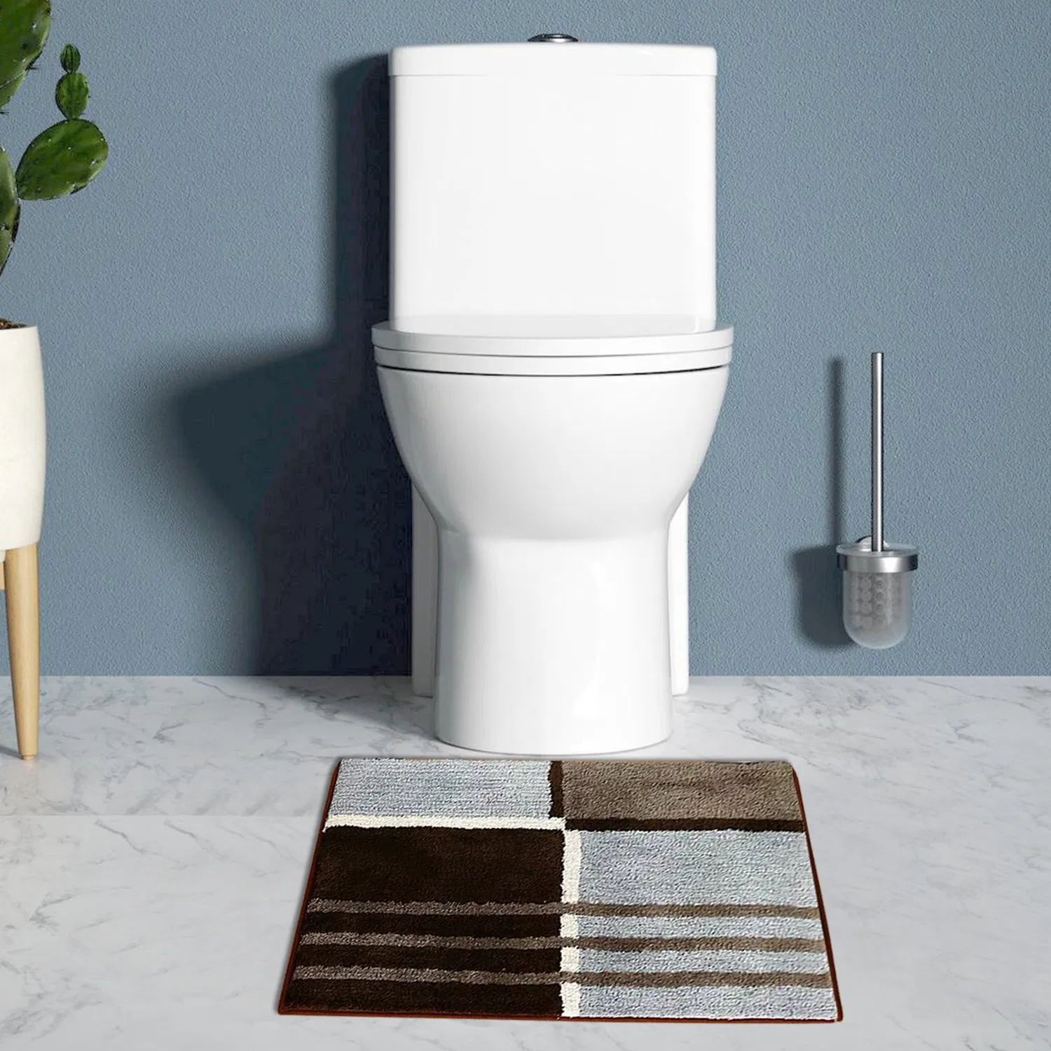 Non-Slip Microfiber Bathroom Floor Rugs Fast Water Absorbent Shower Mat