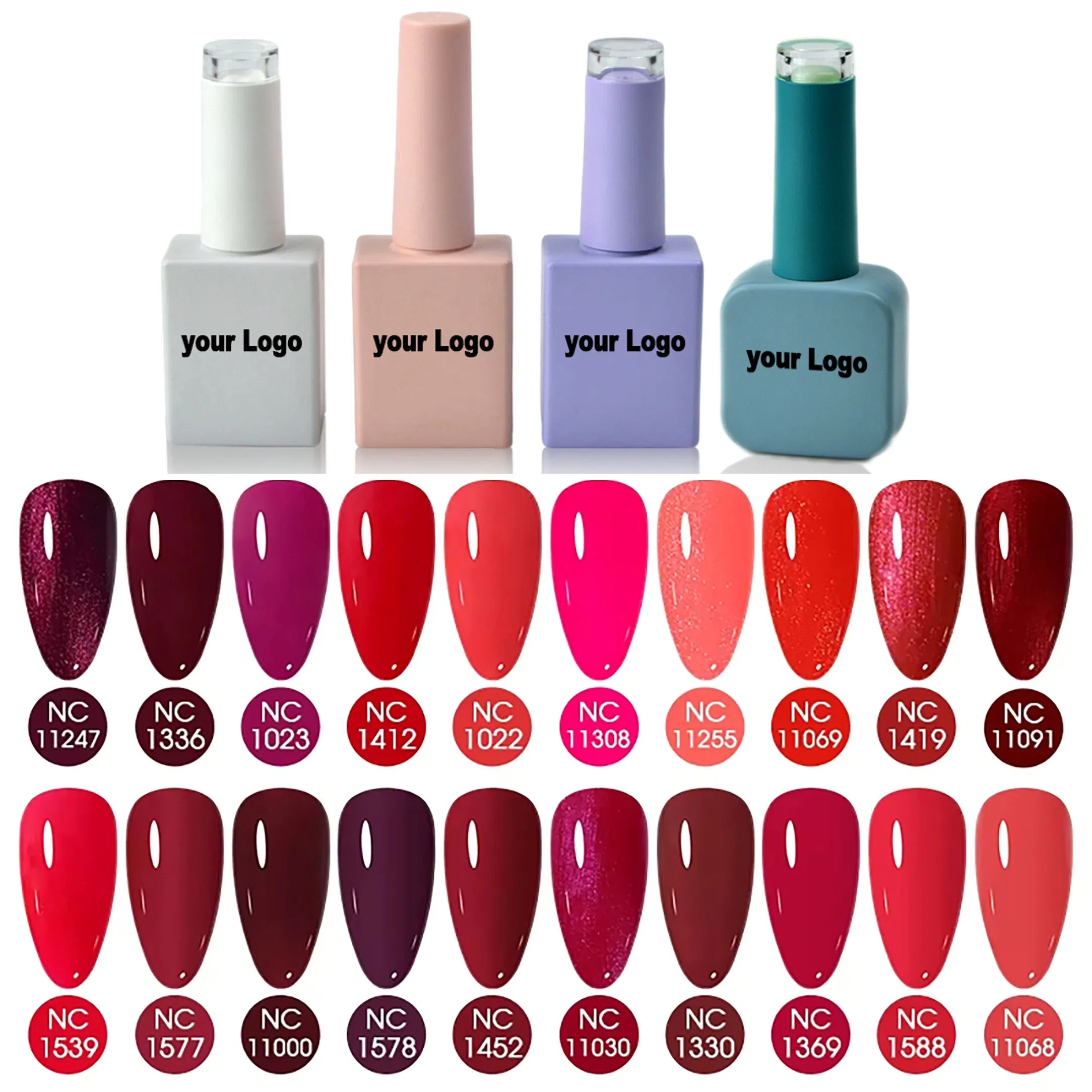 Free Sample Wholesale 72colour Resin Private Label Nail Polish Kit Soak off Extensions 24 PCS Full UV Nail Gel Polish Set