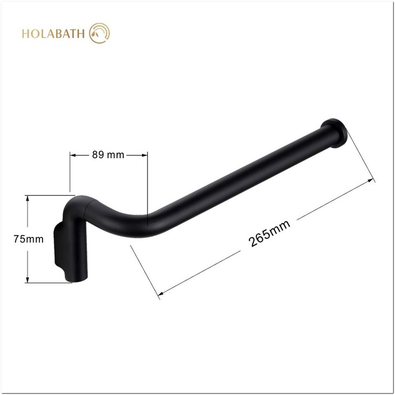 Stainless Steel Towel Holder Anti-Slip Rubber Pads Commercial Bathroom Fixture