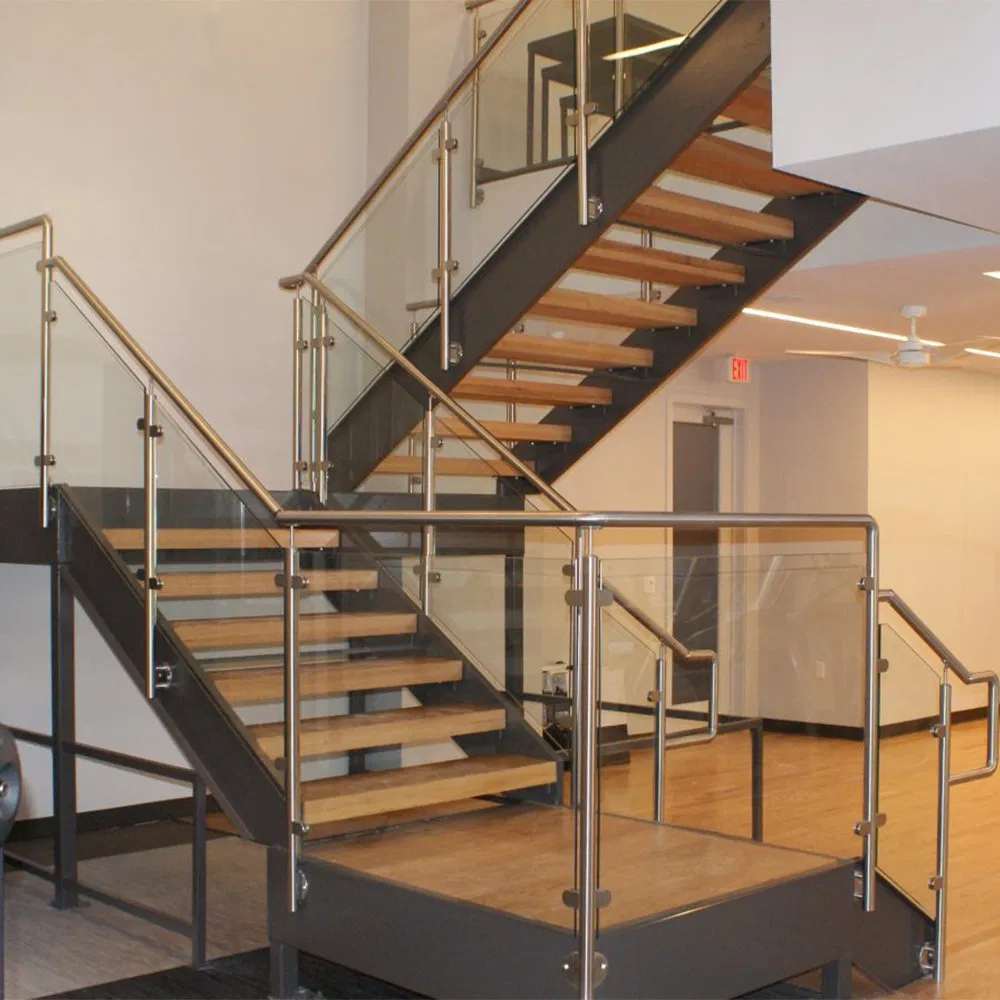 Simple Design Stainless Steel Tempered Glass Porch Balustrade with Ce