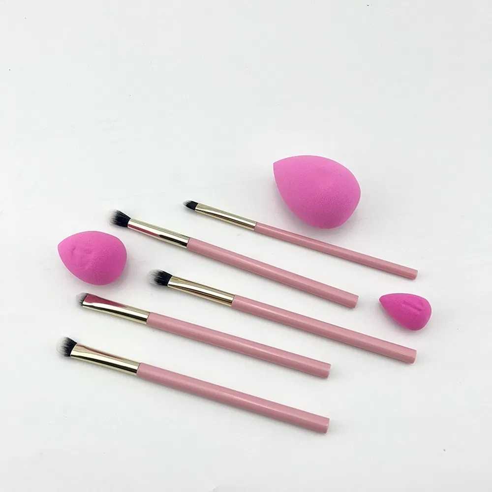 Synthetic Cosmetic Brush Set Factory Seamless Metal Ferrule Makeup Tools Brush