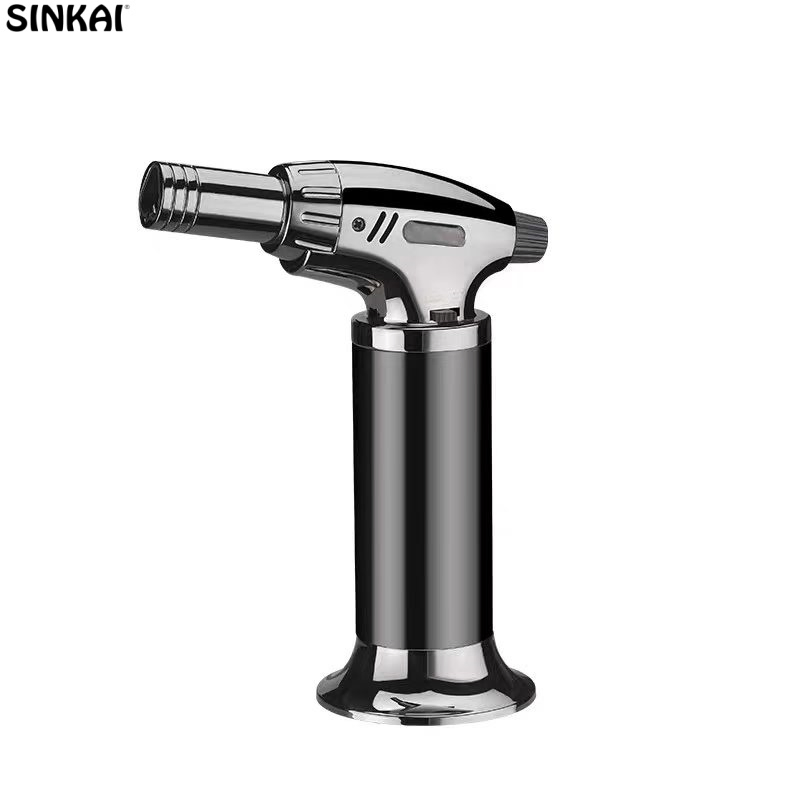 Wholesale Custom Cigarette Torch Lighter Windproof Metal Jet Butane Jet Flame for Kitchen BBQ Welding-Jet Flame Torch