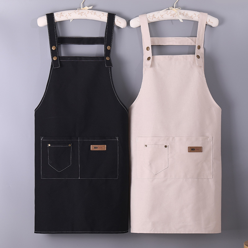 Custom Adults Cleaning Heavy Duty Black PVC Waterproof Apron High Quality Advanced Plastic Kitchen Apron