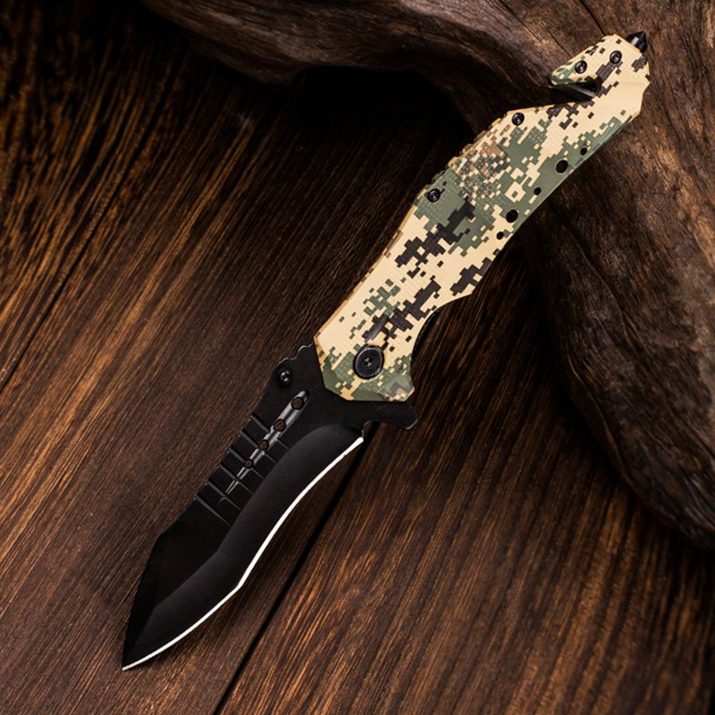 6"Stain Steel Blade Camouflage Color Alumnium Folding Knife Pocket Knife for Outdoor