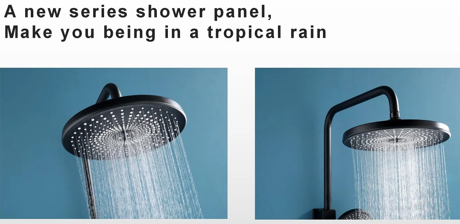 3 Way Wall Mounted Exposed Polish Chrome Basin Faucet Shower Panel Bathroom Faucet Rainfall Shower Mixer Shower Column Brass Rain Shower Faucet