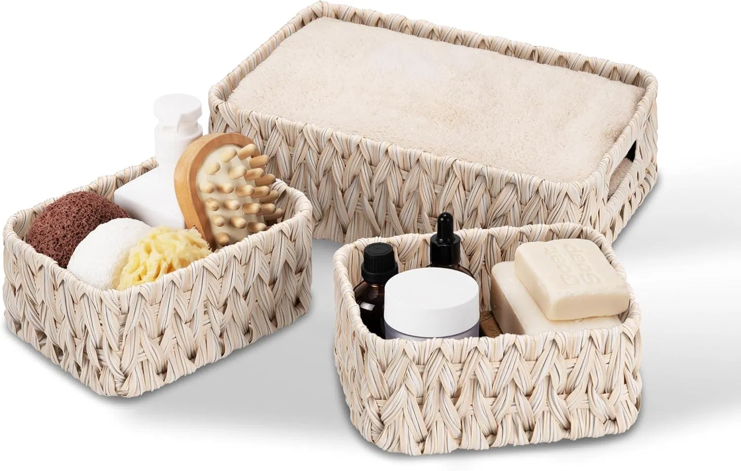 Водонепроницаемые плетеные корзины для хранения (2 размера)