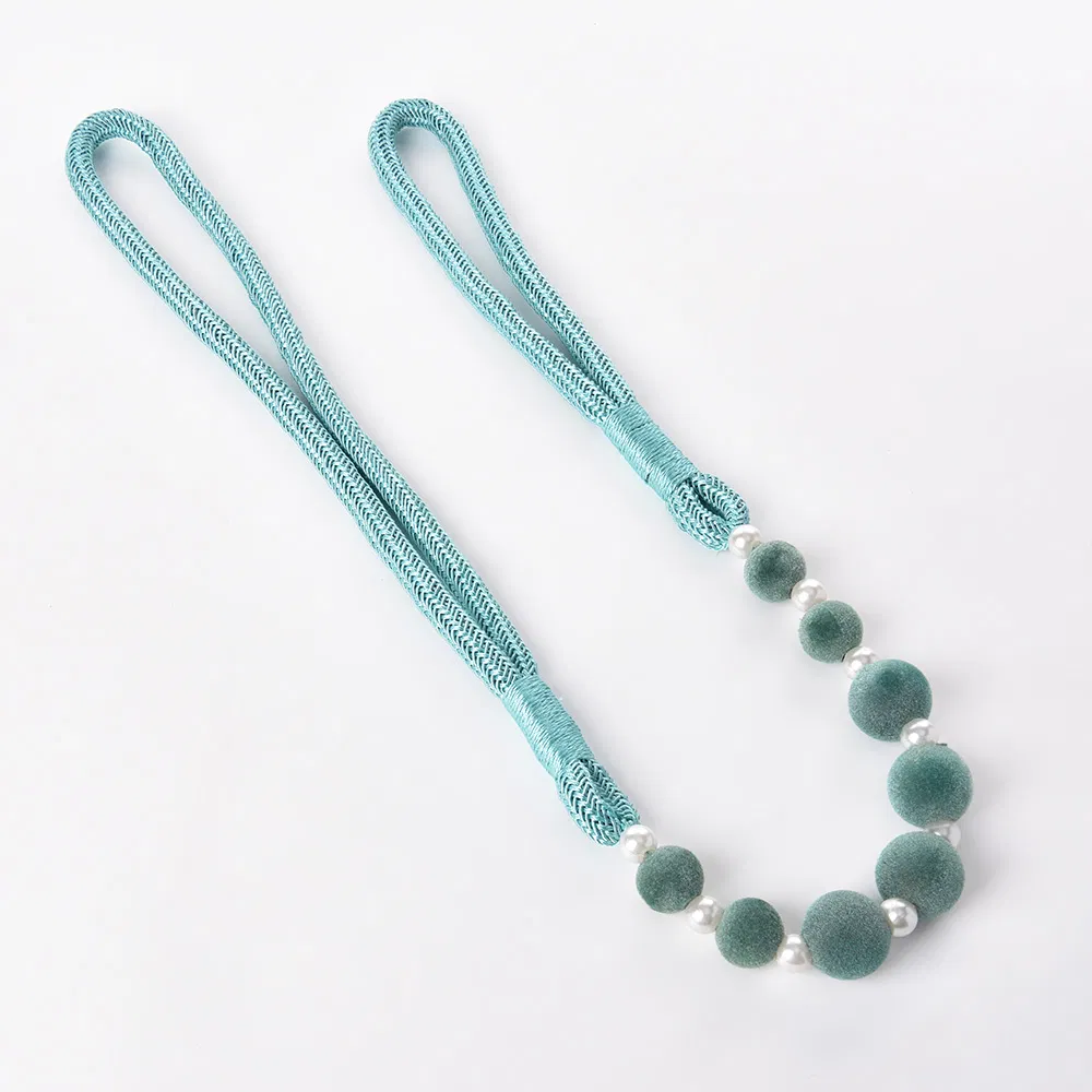 Pearl and Beads Type Hanging Hook Tie Back Modern Curtain Holder