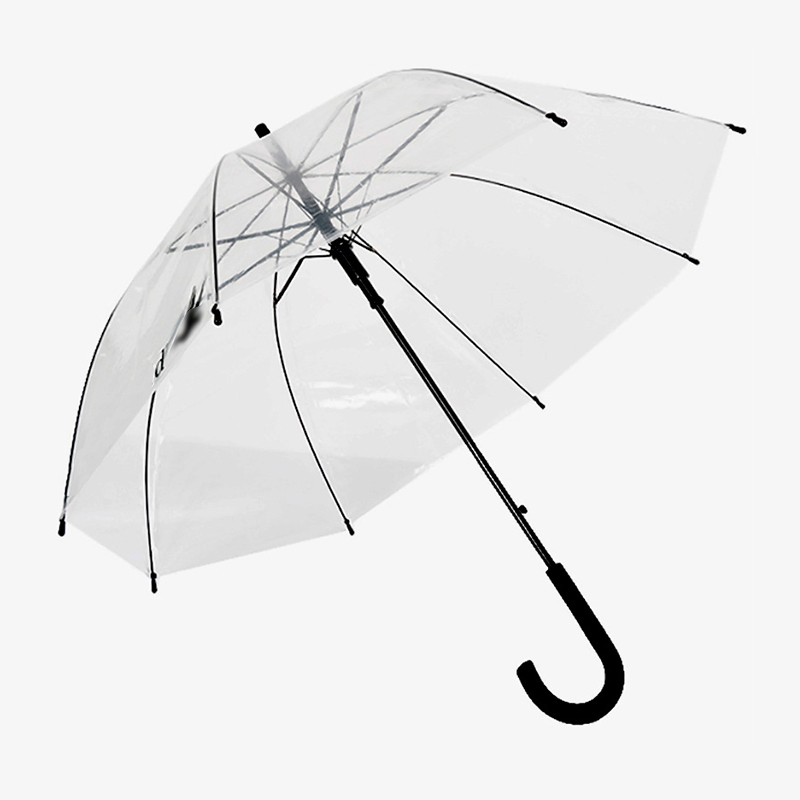 Wholesale Cheap Small Promotional 21 Inch Metal Frame Dome Shape Bubble Clear Custom Printed Logo Lady Transparent Umbrella