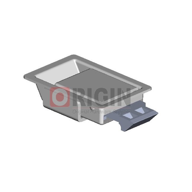 Miniature Stainless Steel Push-to-Close Non-Locking Paddle Latch