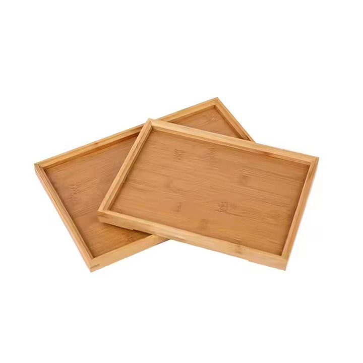 Wholesale 100% Natural Bamboo Tray Serving Breakfast or Tea
