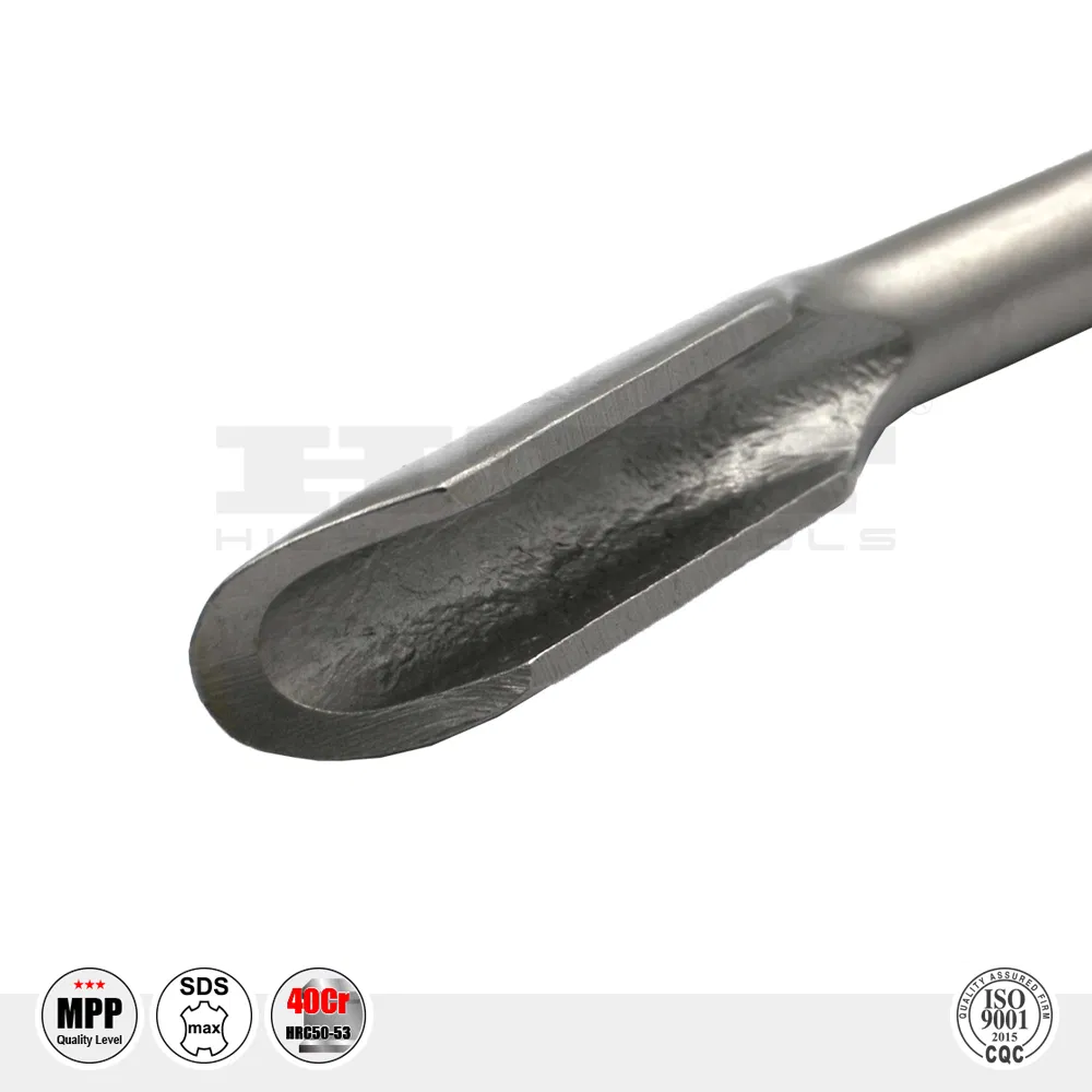 Premium Alloy Steel Hollow Gouge Hammer Chisel SDS Max for Concrete, Brick, Cement Grooving Breakage