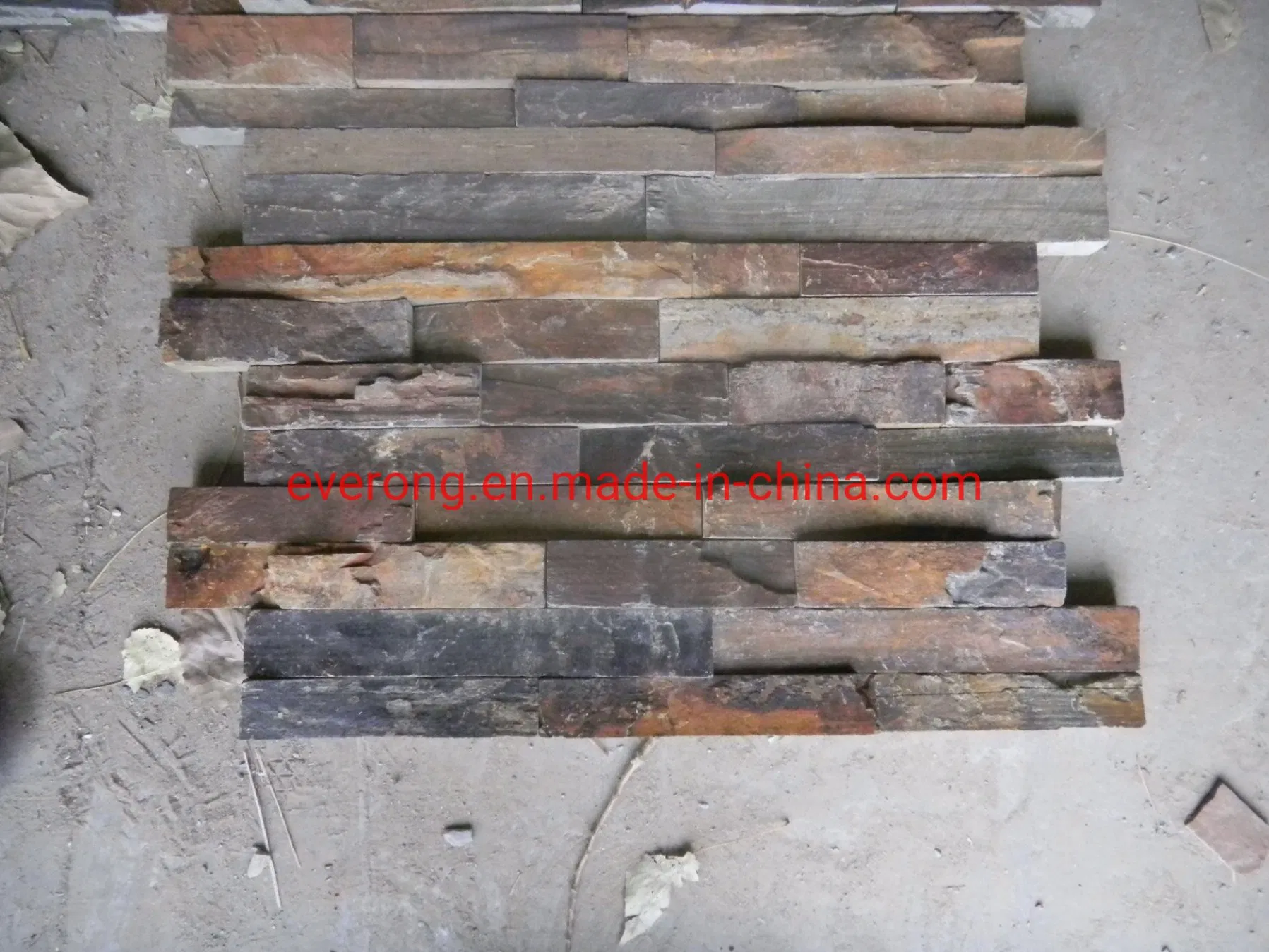 China Hot Natural Slate Stack Stone Culture Wall Slate Stone