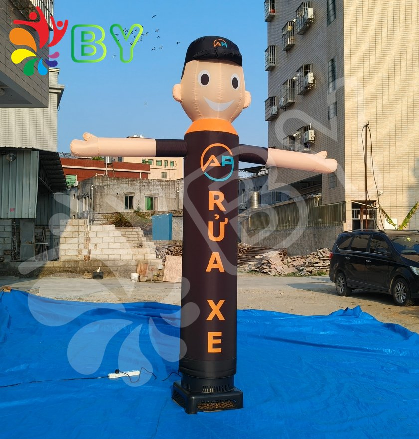 Best Quality Cheap Green Inflatable Wind Man Air Dancer Advertising Inflatable for Event