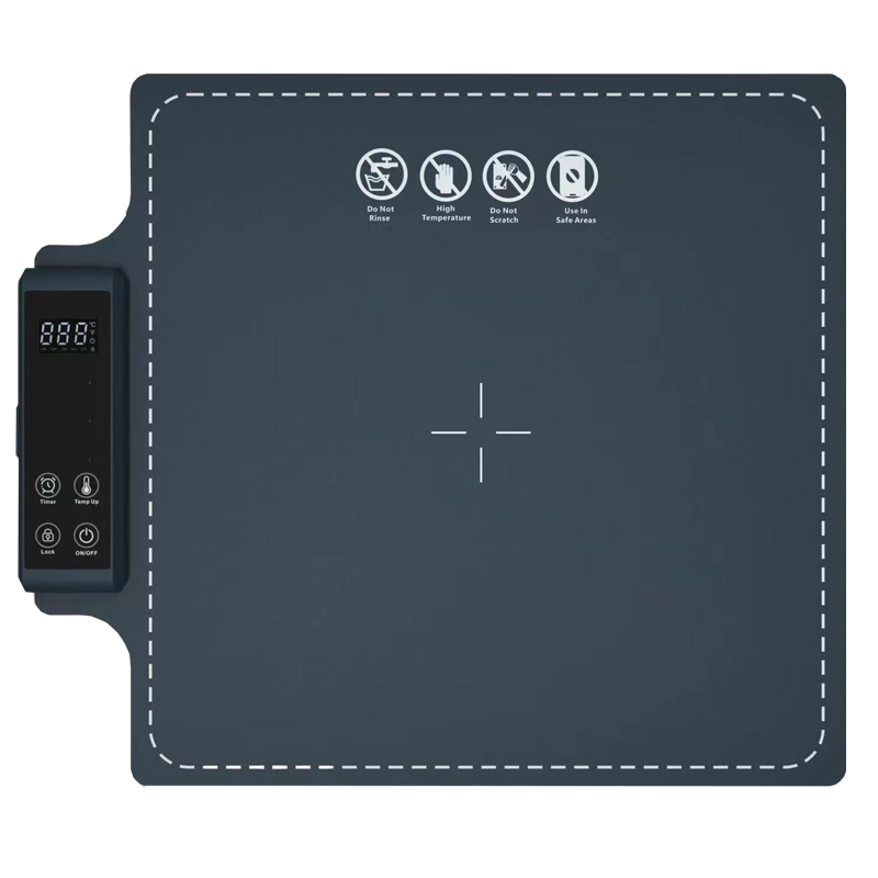 New Foldable Adjustable Temperature Silicone Food Warmer Mat Silicone Electric Heating Tray