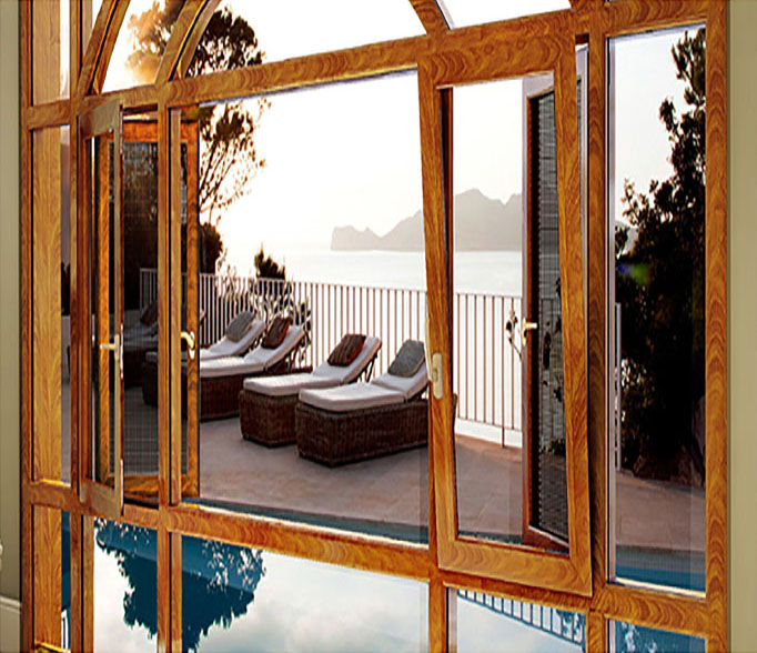 China Wood Aluminum Clad Window