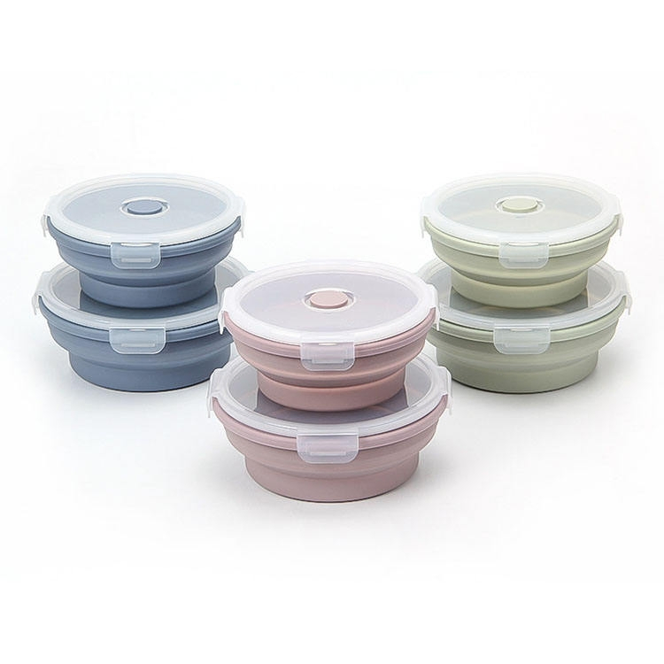 Versatile Silicone Lunch Box with Leak-Proof Design for Travel