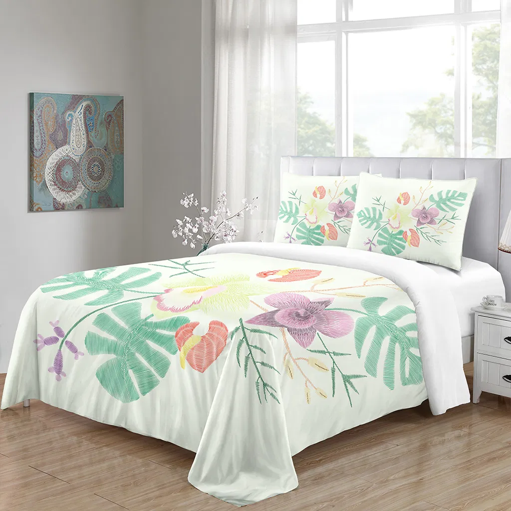 Customizable Textured Bedding Sets, Printed Comforter Cover Bedding Set