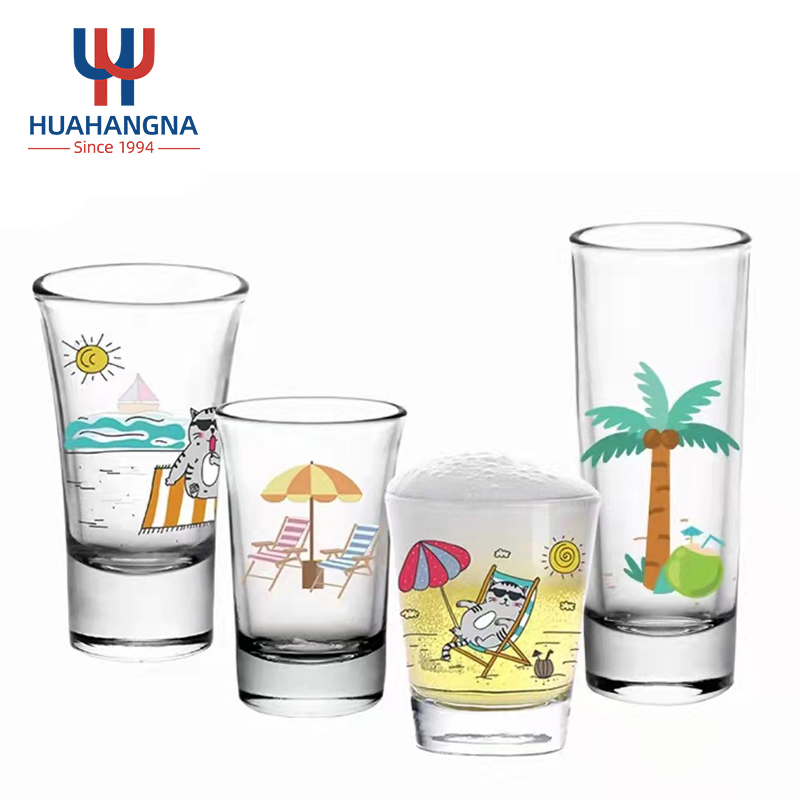 Wholesale Custom Logo 2oz Heavy Base Drinking Glass Ware Tumbler Cup Mini Tequila Espresso Coffee Whiskey Shot Glassware for Bar Party