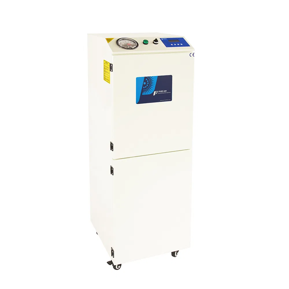 Patent products PA-700TS-LT-IQ suit to sticky fume filtration and adsorb strong smell for small working area laser cutting/engraving