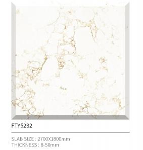 Artificial Marble White Color Slab for Countertop/Wall/Stair/Floor Tile Quartz Slab