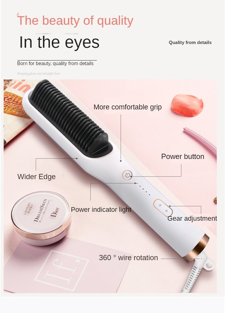 Customized High Technology Electric Personal Hair Care Massage Comb for Straighten Dried Hair