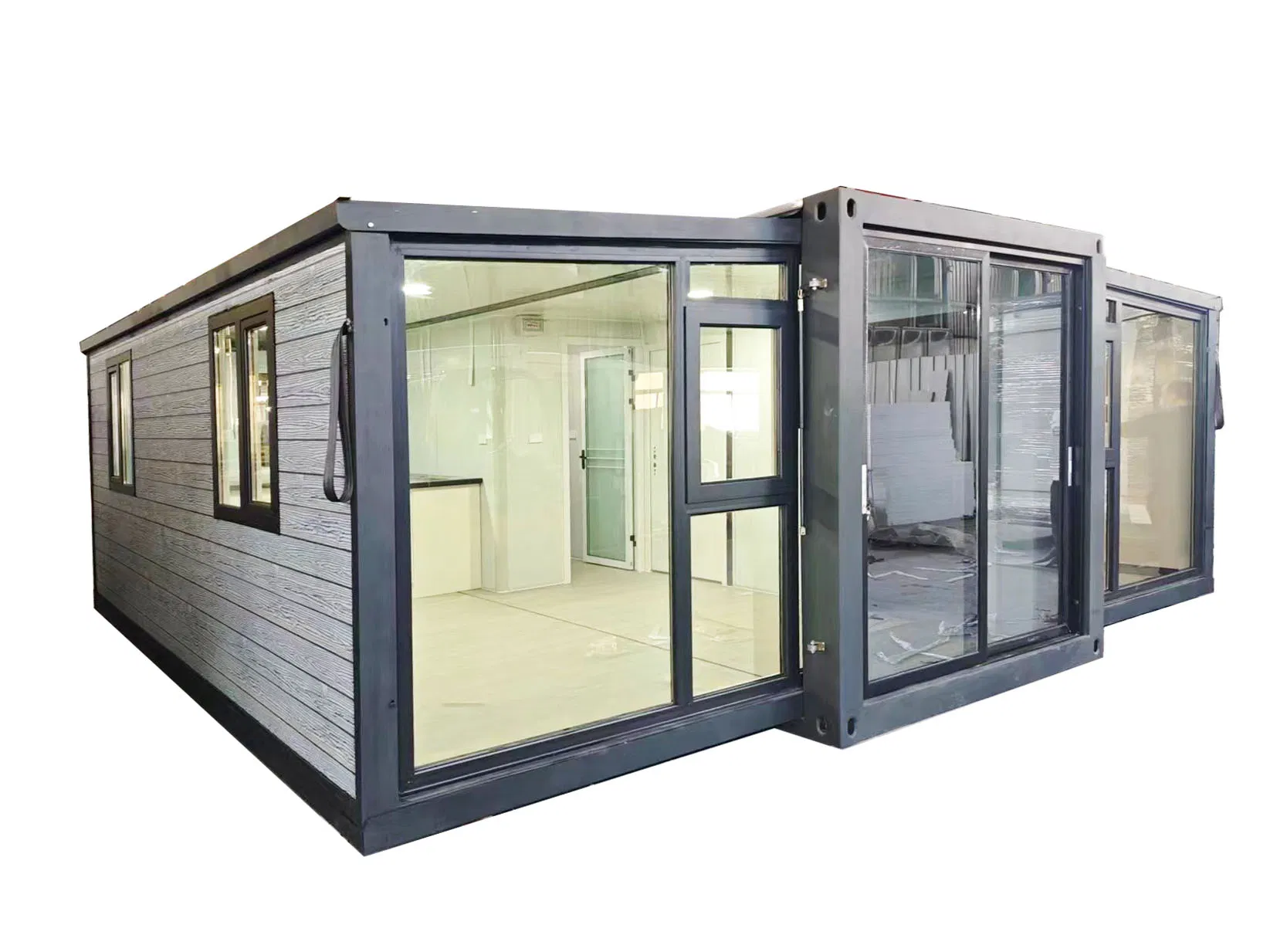 Modern LED Coffee Shop Container House Prefab Restaurant Bar