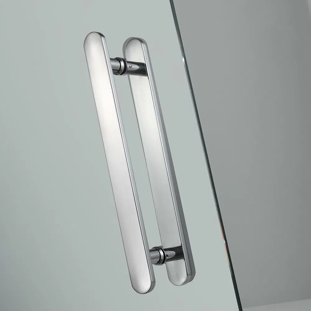 Square Simple Large Pulley Double-Door Split Shower Door 304 Stainless Steel Integrated Shower Room