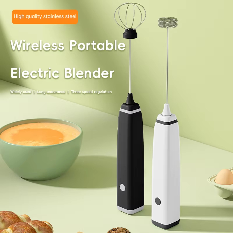 Best Milk Frother Electric Mini USB Rechargeable 3 Speed Electric Hand Frother Butter Mixer Hand Held Electric Coffee Milk Foam Frother