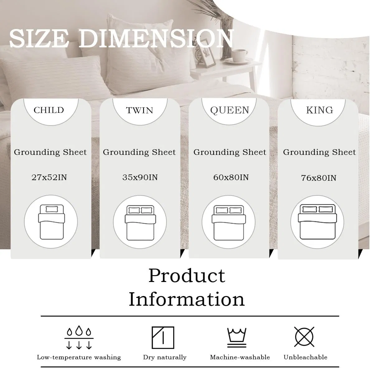 Grounding Fitted Sheet Silver Fiber Grounding Sheets Grounded Bed Sheet