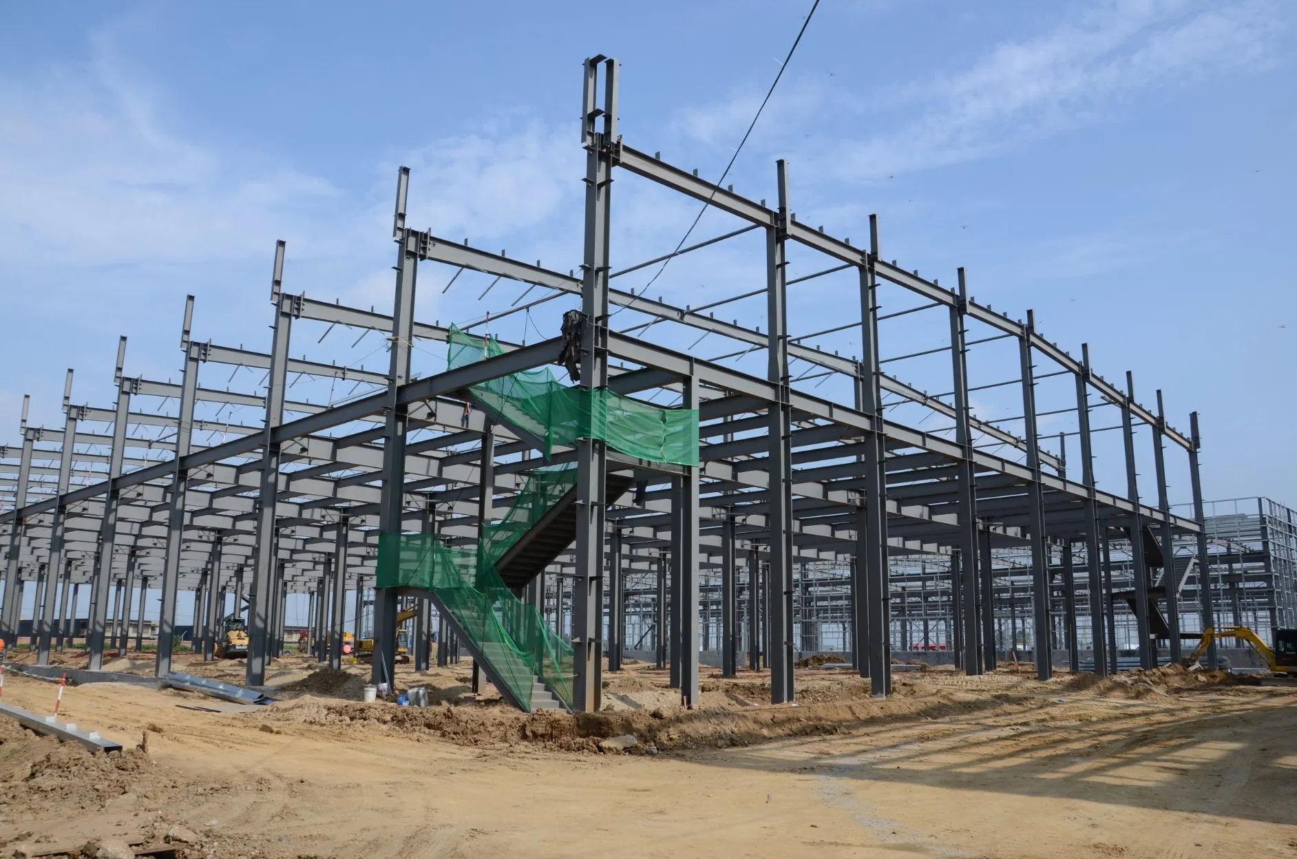 Prefabricated Manufacturer Processing S355 Frame Building H Steel Portable Metal Structural Construction Warehouse