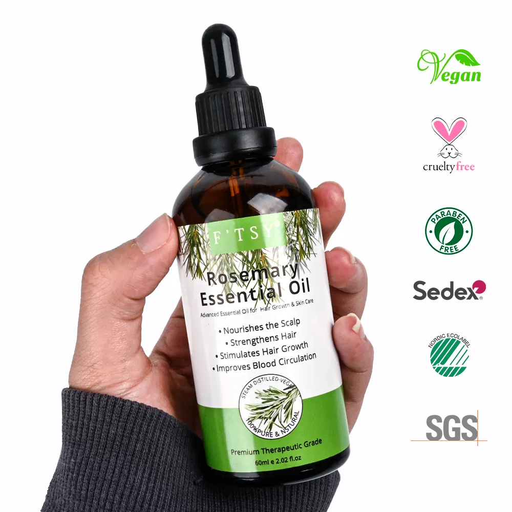 Directly Factory 100% Natural Rosemary Hair Growth Oil Hair Care Purify Scalp Essential Oil OEM/ODM