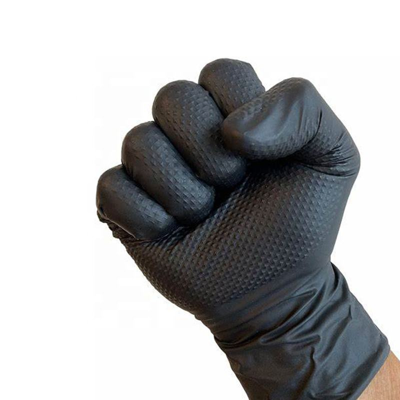 Wholesale Disposable Nitrile Wholesale Latex Vinyl Safety Examination Protective PVC Rubber Embossed Gloves
