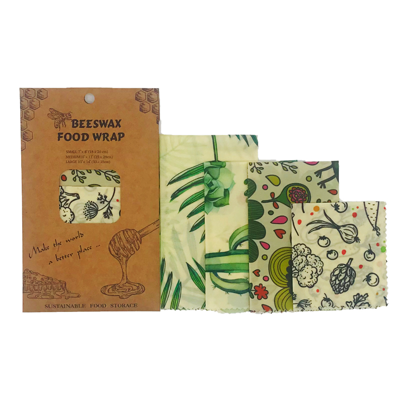 Fresh Keeping Beeswax Cloth Reusable Food Wrapping Paper