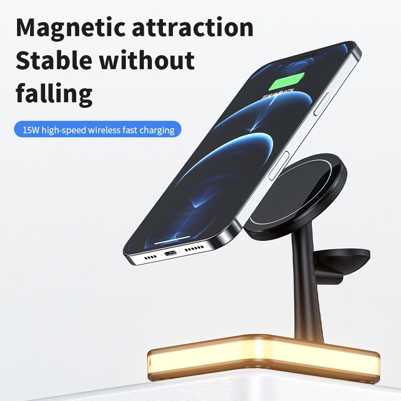 4 in 1 Magnetic 15W Wireless Charger Station for iPhone 12/13/14