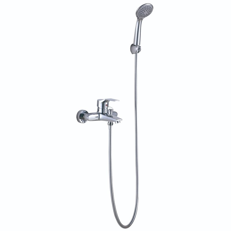 Contemporary Solid Space Aluminum Brass Bathtub Mixer with High Quality Shower Head on Sale Shower Set