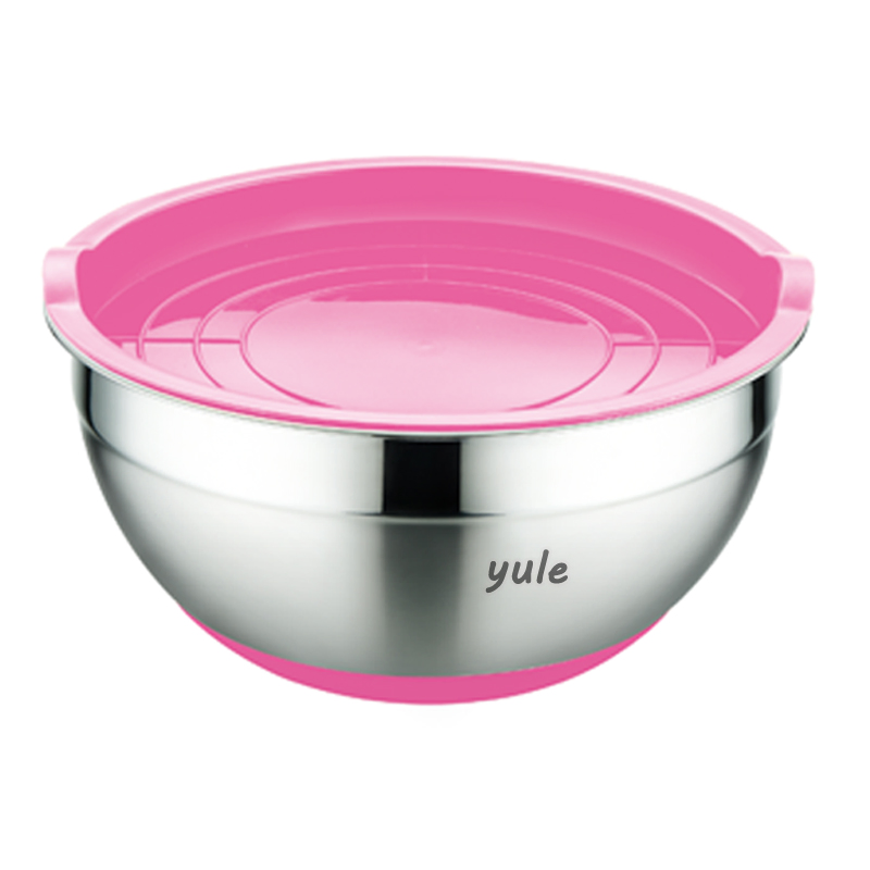 High Quality Stainless Steel Kitchen Utensils Mixing Bowl Multi-Size Multi-Function Salad Bowl