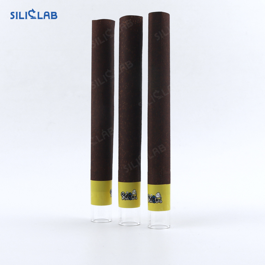 Glass Tipped Blunt Cigar Tobacco Leaf Natural Rolling Paper Tube Pre-Rolled Cone