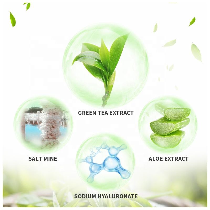 Aixin Cosmetics Foot Care 4 in 1 Green Tee Crystal Foot Mask Cream Scrub Soften Exfoliating Foot Jelly Pedicure SPA Kit Green Tee Foot SPA