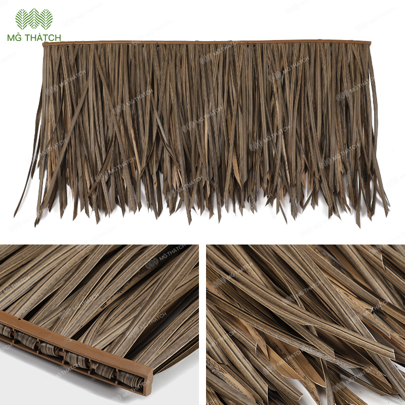 Environmentally-Friendly Thatch Roof Recycled Synthetic Thatch Tile