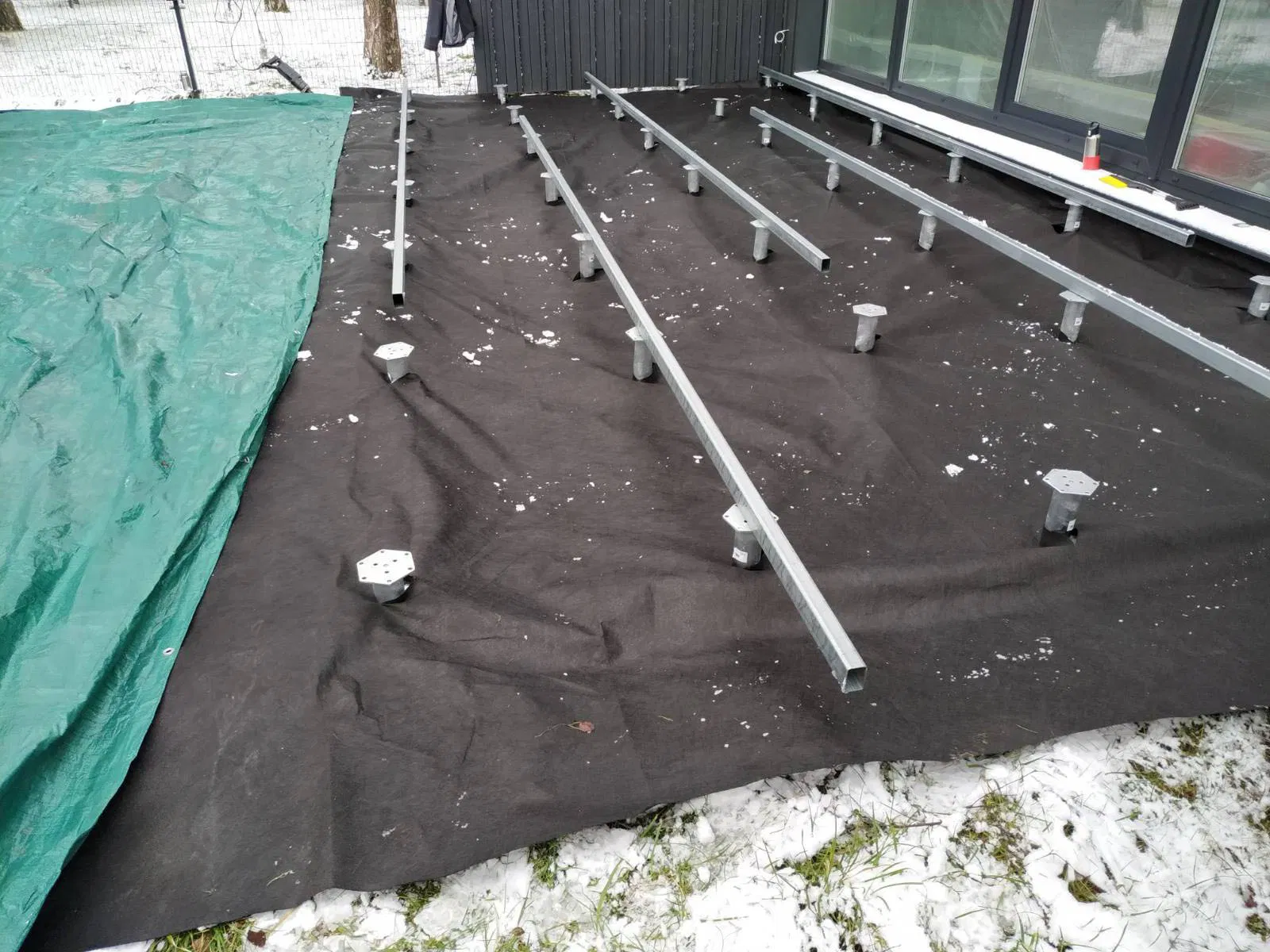 Винтовая свая с фланцем для солнечных электростанций