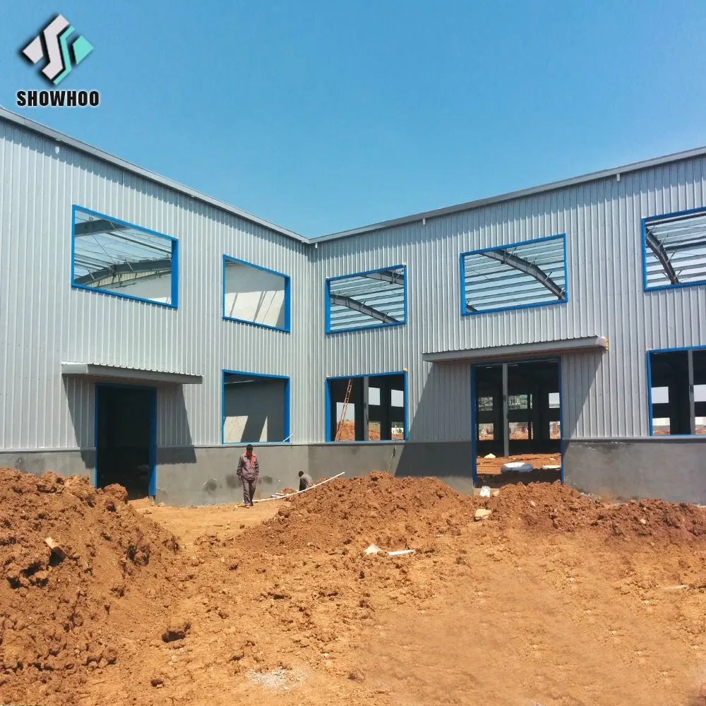 Ready Made Two Storey Hangar Warehouse Pre Fabricated Steel Building Galpon