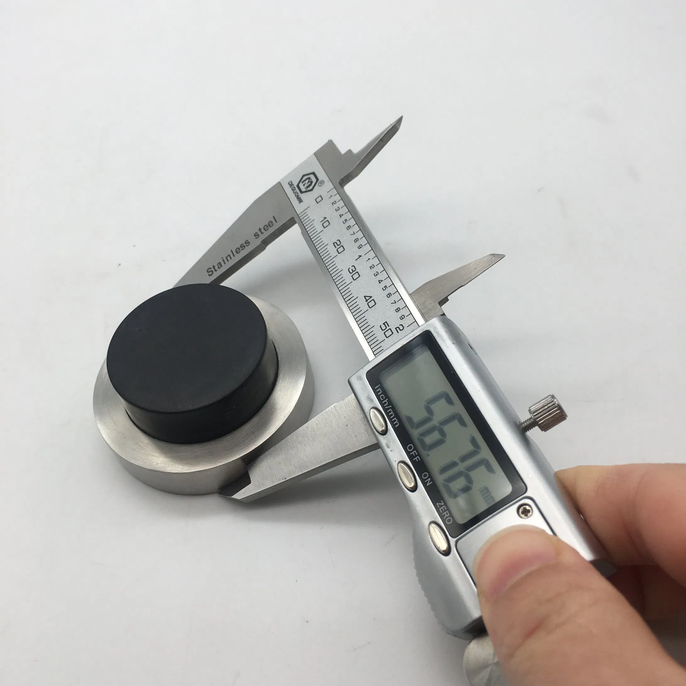 Silver Solid Stainless Steel Anti-Collision Door Stoppers Bedroom Wall Absorbing Strong Magnetic Door Stopper